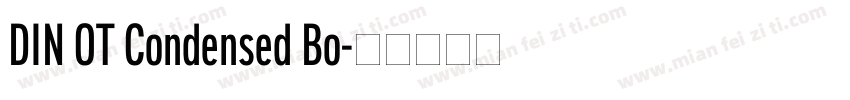 DIN OT Condensed Bo字体转换